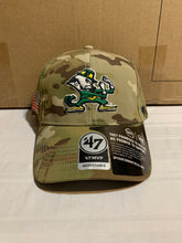 Load image into Gallery viewer, Notre Dame Fighting Irish NCAA '47 Brand Camo OHT Strapback One Size Hat - Casey's Sports Store