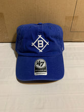 Load image into Gallery viewer, Los Angeles Dodgers Brooklyn Throwback MLB '47 Brand Blue Clean Up Adjustable Hat - Casey's Sports Store