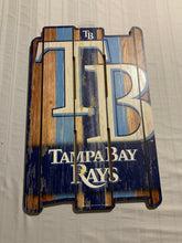 Load image into Gallery viewer, Tampa Bay Rays MLB 17" x 11" Wood Decorative Indoor Sign Wincraft - Casey's Sports Store