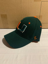 Load image into Gallery viewer, Miami Hurricanes NCAA Zephyr Green One Size Stretch Fit Hat Cap - Casey's Sports Store