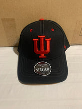 Load image into Gallery viewer, Indiana Hoosiers NCAA Zephyr Black One Size Stretch Fit Hat Cap - Casey's Sports Store
