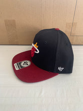 Load image into Gallery viewer, Miami Heat NBA '47 Brand Black Mens Captain Adjustable Snapback Hat - Casey's Sports Store