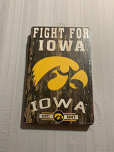 Load image into Gallery viewer, Iowa Hawkeyes NCAA 17" x 11" Wood Decorative Indoor Sign Wincraft - Casey's Sports Store
