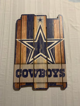 Load image into Gallery viewer, Dallas Cowboys NFL 17" x 11" Wood Decorative Indoor Sign Wincraft - Casey's Sports Store