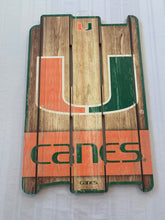 Load image into Gallery viewer, Miami Hurricanes NCAA 17" x 11" Wood Decorative Indoor Sign Wincraft - Casey's Sports Store