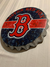 Load image into Gallery viewer, Boston Red Sox MLB Wall Bottle Cap Sign 13” Forever Collectibles - Casey's Sports Store
