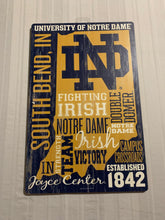 Load image into Gallery viewer, Notre Dame Fighting Irish NCAA 17" x 11" Wood Decorative Indoor Sign Wincraft - Casey's Sports Store