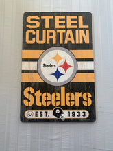 Load image into Gallery viewer, Pittsburgh Steelers NFL 17" x 11" Wood Decorative Indoor Slogan Sign Wincraft - Casey's Sports Store
