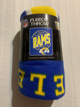 Load image into Gallery viewer, Los Angeles Rams NFL Fleece Throw Blanket 50" x 60" Northwest - Casey's Sports Store
