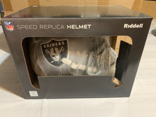 Load image into Gallery viewer, Las Vegas Raiders NFL Riddell Speed Full Size Silver Replica Helmet - Casey's Sports Store