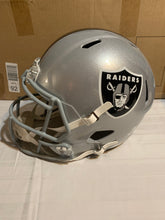 Load image into Gallery viewer, Las Vegas Raiders NFL Riddell Speed Full Size Silver Replica Helmet - Casey's Sports Store