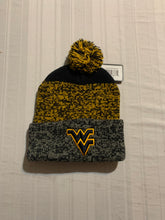 Load image into Gallery viewer, West Virginia Mountaineers NCAA '47 Brand Yellow Knit Cuff Hat Beanie w/ Pom - Casey's Sports Store