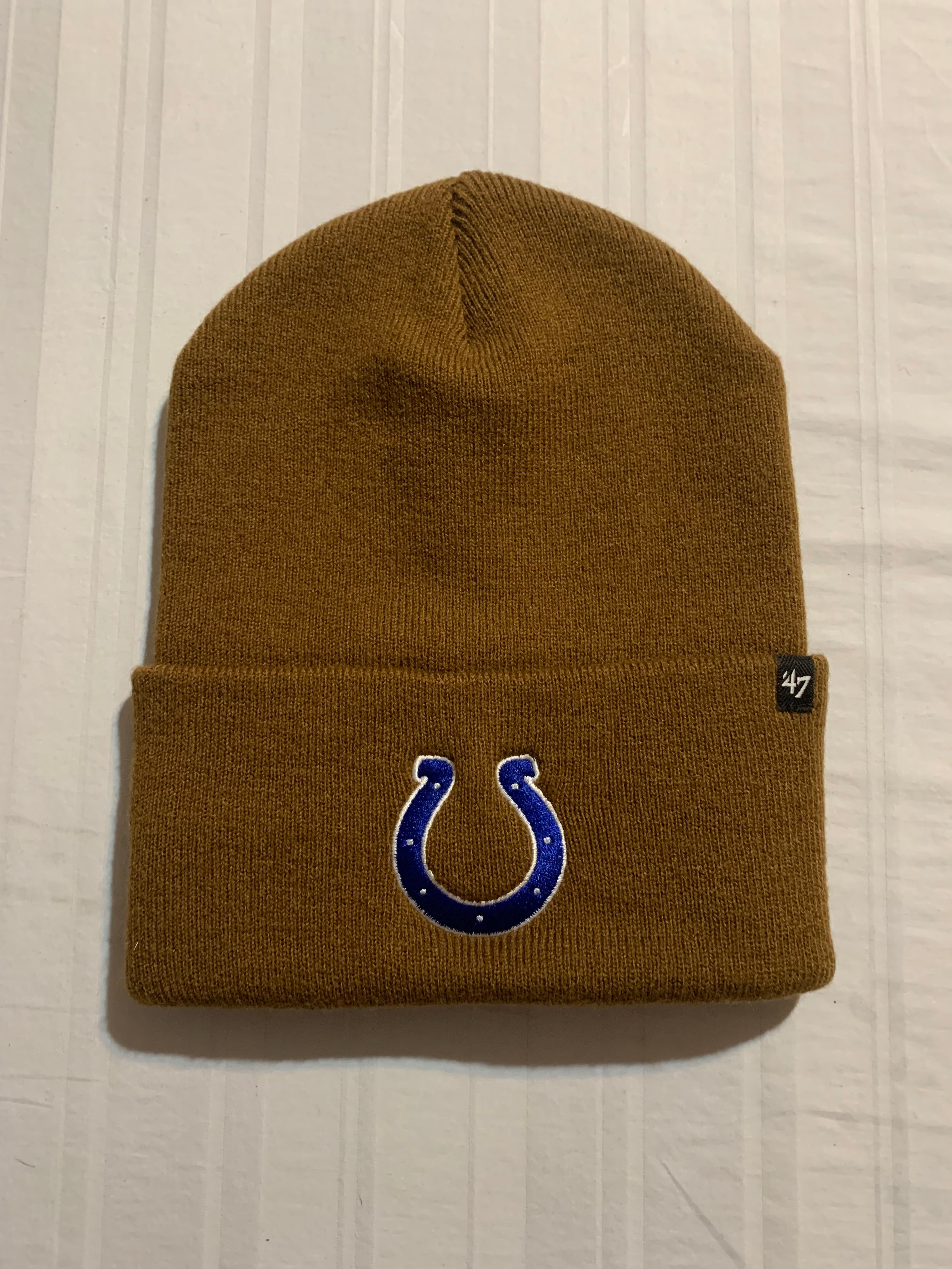 Indianapolis Colts NFL '47 Carhartt Mens Brown Cuff Knit Beanie