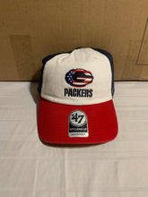 Load image into Gallery viewer, Green Bay Packers NFL '47 Brand Red, White, Blue Clean Up Adjustable Hat Cap - Casey's Sports Store