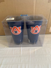 Load image into Gallery viewer, Auburn Tigers NCAA Set of 2 20oz Plastic Tumbler Cup Duck House - Casey's Sports Store