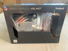 Load image into Gallery viewer, New England Patriots NFL Riddell Speed Full Size Silver Replica Helmet - Casey's Sports Store
