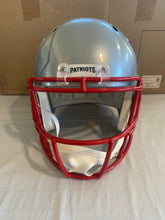 Load image into Gallery viewer, New England Patriots NFL Riddell Speed Full Size Silver Replica Helmet - Casey's Sports Store