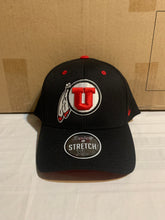 Load image into Gallery viewer, Utah Utes NCAA Zephyr Black One Size Stretch Fit Hat Cap - Casey's Sports Store