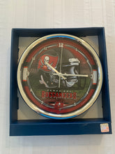 Load image into Gallery viewer, Tampa Bay Buccaneers NFL Round 12" Chrome Clock Wincraft - Casey's Sports Store