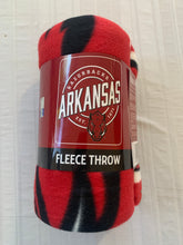 Load image into Gallery viewer, Arkansas Razorbacks NCAA Fleece Throw Blanket 50" x 60" Northwest - Casey's Sports Store