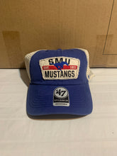 Load image into Gallery viewer, Southern Methodist SMU Mustangs NCAA '47 Brand Blue Clean Up Snapback Mesh Hat - Casey's Sports Store