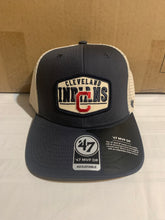 Load image into Gallery viewer, Cleveland Indians MLB '47 Brand Blue MVP Adjustable Mesh Snapback Hat - Casey's Sports Store