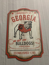 Load image into Gallery viewer, Georgia Bulldogs Throwback NCAA 17"x11" Wood Decorative Indoor Sign Wincraft - Casey's Sports Store
