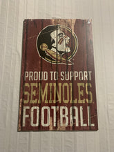 Load image into Gallery viewer, Florida State Seminoles FSU NCAA 17" x 11" Wood Decorative Indoor Sign Wincraft - Casey's Sports Store
