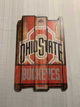 Load image into Gallery viewer, Ohio State Buckeyes NCAA 17" x 11" Wood Decorative Indoor Sign Wincraft - Casey's Sports Store