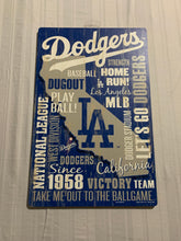 Load image into Gallery viewer, Los Angeles Dodgers MLB 17"x11" Wood Sign Decorative Established Design Wincraft - Casey's Sports Store