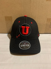 Load image into Gallery viewer, Utah Utes NCAA Zephyr Black One Size Stretch Fit Hat Cap - Casey's Sports Store