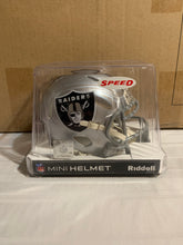 Load image into Gallery viewer, Las Vegas Raiders NFL Riddell Speed Silver Replica Mini Helmet - Casey's Sports Store