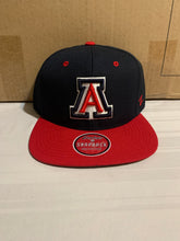 Load image into Gallery viewer, Arizona Wildcats NCAA Zephyr Blue Two Tone Captain Snapback Hat - Casey's Sports Store
