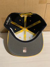 Load image into Gallery viewer, Michigan Wolverines NCAA Zephyr Blue Two Tone Captain Snapback Hat - Casey's Sports Store