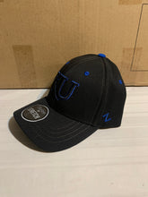 Load image into Gallery viewer, Kansas Jayhawks NCAA Zephyr Black One Size Stretch Fit Hat Cap - Casey's Sports Store