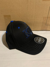 Load image into Gallery viewer, Kansas Jayhawks NCAA Zephyr Black One Size Stretch Fit Hat Cap - Casey's Sports Store