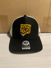 Load image into Gallery viewer, Boston Bruins NHL '47 Brand Throwback Black Adjustable Snapback Mesh Hat - Casey's Sports Store