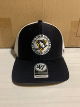 Load image into Gallery viewer, Pittsburgh Penguins NHL '47 Brand Throwback Navy Adjustable Snapback Mesh Hat - Casey's Sports Store