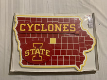 Load image into Gallery viewer, Iowa State Cyclones NCAA 19" x 13" State Design Wall Decorative Sign Evergreen - Casey's Sports Store