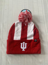 Load image into Gallery viewer, Indiana Hoosiers NCAA Zephyr Red Striped Two Tone Winter Beanie Knit Ski Cap Hat - Casey's Sports Store