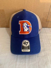 Load image into Gallery viewer, Denver Broncos Throwback NFL '47 Brand Blue MVP Adjustable Mesh Hat - Casey's Sports Store