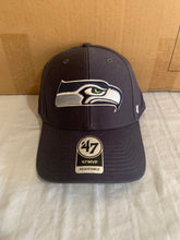 Load image into Gallery viewer, Seattle Seahawks NFL '47 Brand Navy Blue MVP Adjustable Hat - Casey's Sports Store