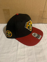 Load image into Gallery viewer, Denver Nuggets NBA '47 Brand Black Two Tone Captain Adjustable Snapback Hat - Casey's Sports Store