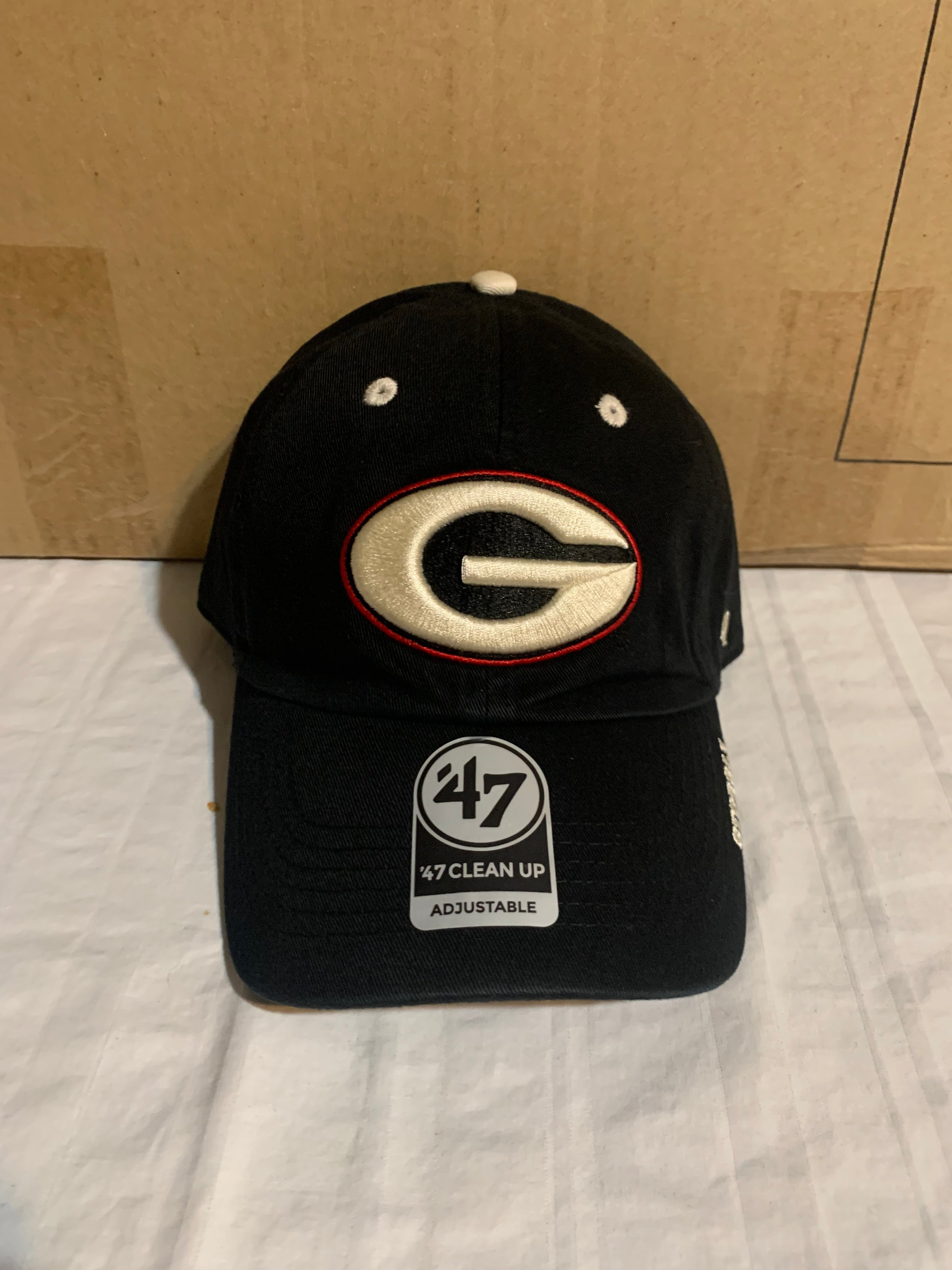 47 Brand Georgia Bulldogs Ice Adjustable Clean Up Black Hat