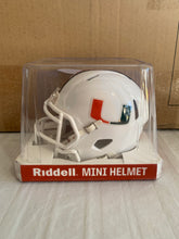 Load image into Gallery viewer, Miami Hurricanes NCAA Riddell Speed White Mini Helmet - Casey's Sports Store