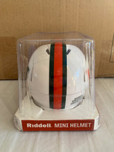 Load image into Gallery viewer, Miami Hurricanes NCAA Riddell Speed White Mini Helmet - Casey's Sports Store