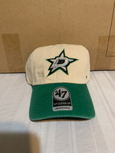 Load image into Gallery viewer, Dallas Stars NHL '47 Brand Clean Up Natural Two Tone Adjustable Hat - Casey's Sports Store