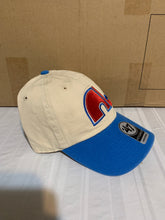Load image into Gallery viewer, Quebec Nordiques NHL '47 Brand Throwback Clean Up Natural Two Tone Adjustable Hat - Casey's Sports Store