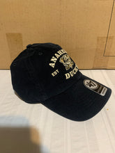 Load image into Gallery viewer, Anaheim Ducks NHL '47 Brand Throwback Clean Up Black Adjustable Hat - Casey's Sports Store