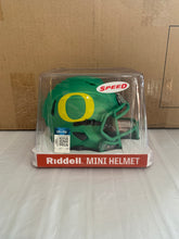 Load image into Gallery viewer, Oregon Ducks NCAA Riddell Speed Green Alternate Mini Helmet - Casey's Sports Store